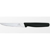 "VICTORINOX STEAK KNIFE, POINTED TIP; COLOR: BLACK" - Mabrook Hotel Supplies